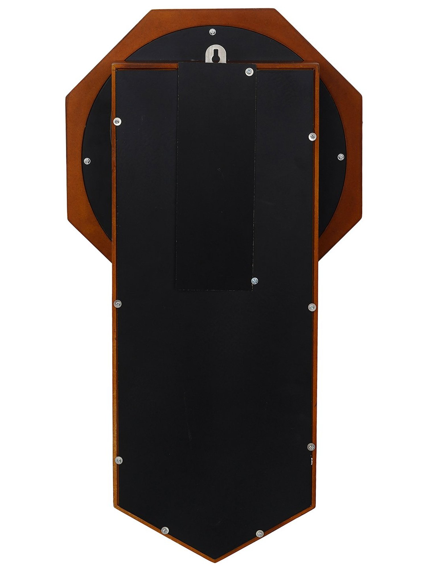 CHRONIKLE Vertical Brown Wood Wall Clock