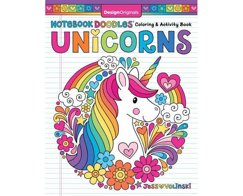 Notebook Doodles Unicorns - by  Jess Volinski (Paperback)