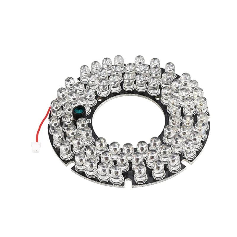 72 LEDs 850nm IR Infrared Board 45 Degree Round Plate IR Illuminator Board Bulb for CCTV Security Camera