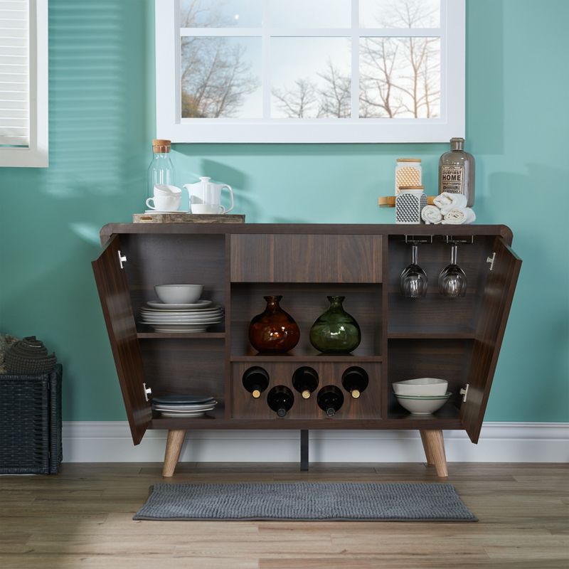 Hamby Transitional Buffet Dark Walnut - HOMES: Inside + Out