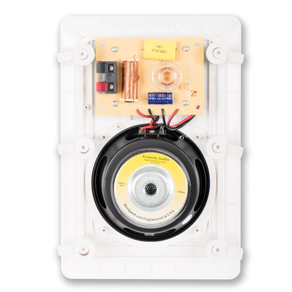 Acoustic Audio HD-525 In Wall Speakers Home Theater Surround Sound 2 Pair Pack