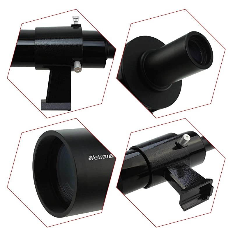 9x50 Finder Scope Black it Provides Both a Bright Image and Comfortable Viewing
