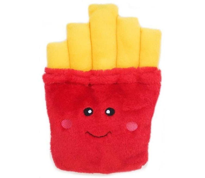 ZippyPaws - NomNomz Plush Squeaker Dog Toy for The Foodie Pup - Fries