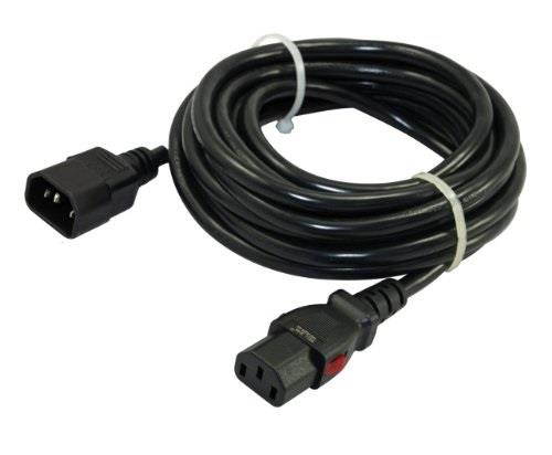 Conntek C14LC13-098 10-Amp 8.17-Feet IEC C14 to Locking IEC C13 With Push Lock feature