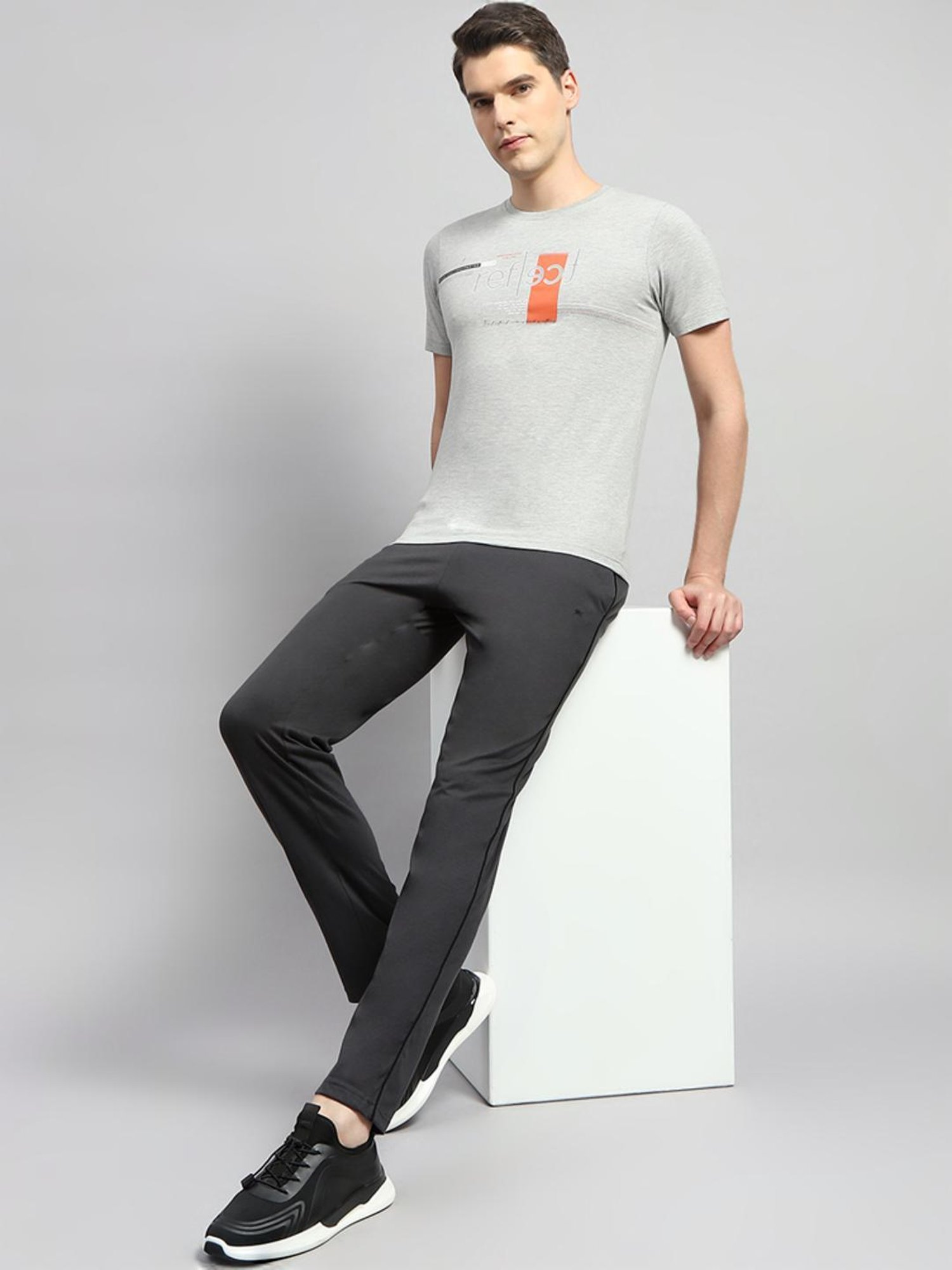 Parx Black Jogger Fit Joggers