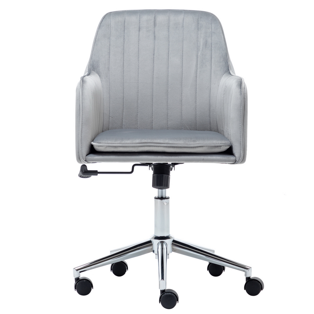 Velvet fabric Office Desk Chair with Mid-Back