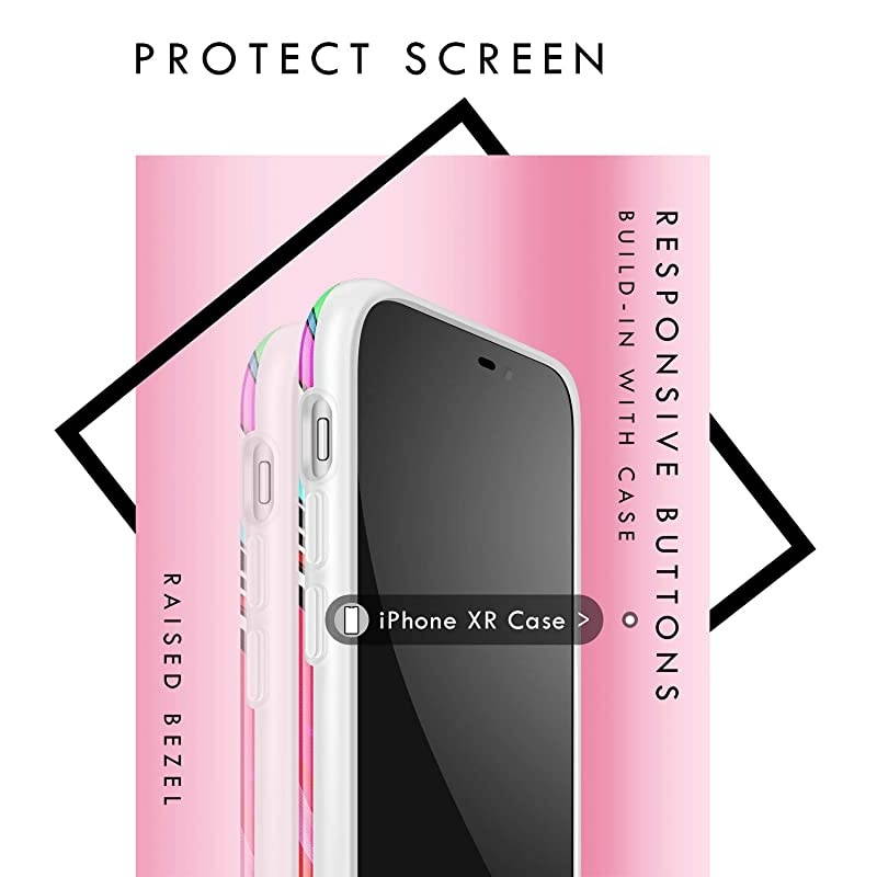 XR Case Watercolor, Akna Sili-Tastic Series High Impact Silicon Cover with Full HD+ Graphics for XR (Graphic 102062-U.S)