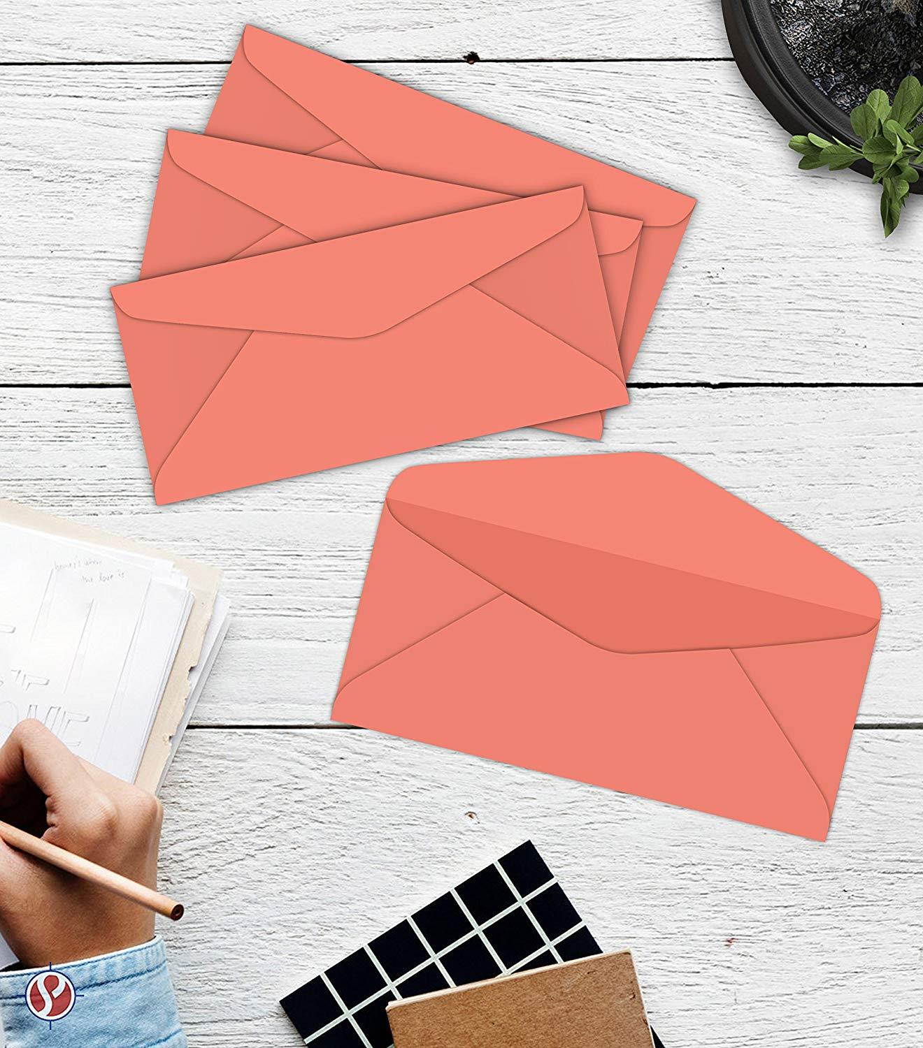 Bright Color #10 Envelopes - 50 Envelopes (Ultra Lava)