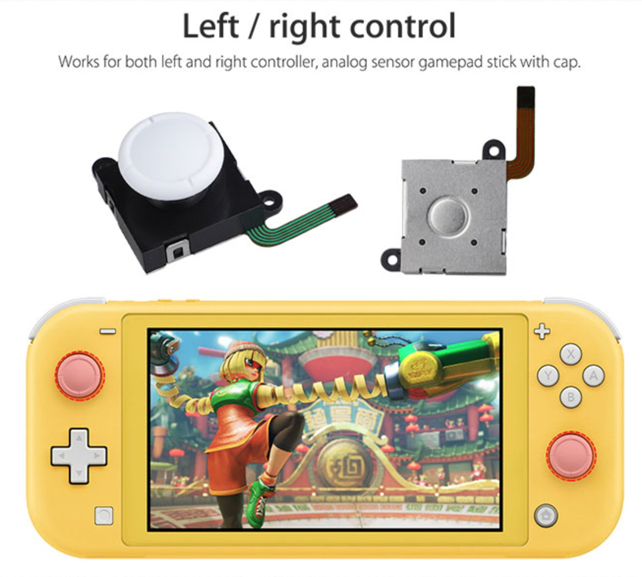 For Nintendo Switch Lite Joystick 19in1 Repair Set w/3D Analog Sensor Stick+Tool