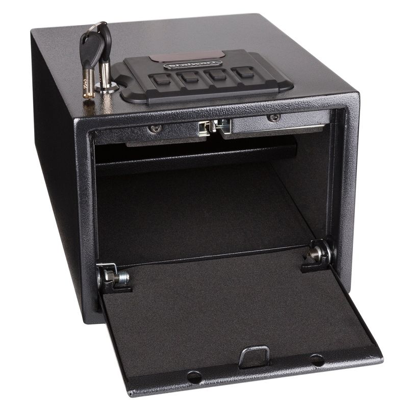 Stalwart Digital Lock and Manual Override Keys and 1.2 mm Thick Walls Gun Safe Black