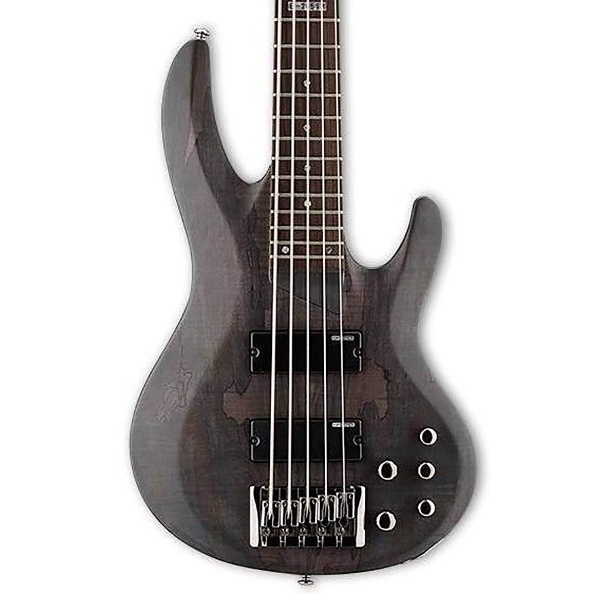 ESP LTD B-205SM 5-String Bass (See Thru Black Satin)