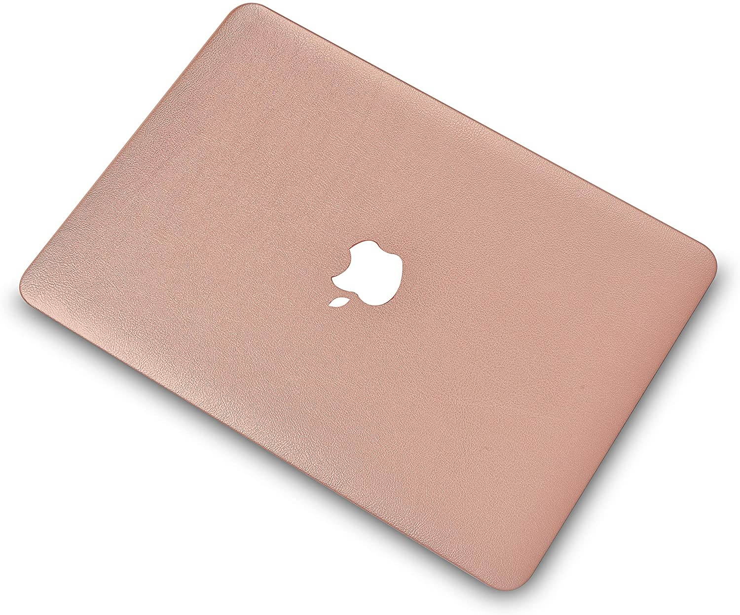LuvCase 3 in 1 Laptop Case for Mac Pro 13 (2021/2020) with Touch Bar A2338 M1/A2251/A2289 Leather Hard Shell Cover Keyboard Cover & Screen Protector (Rose Gold Leather)