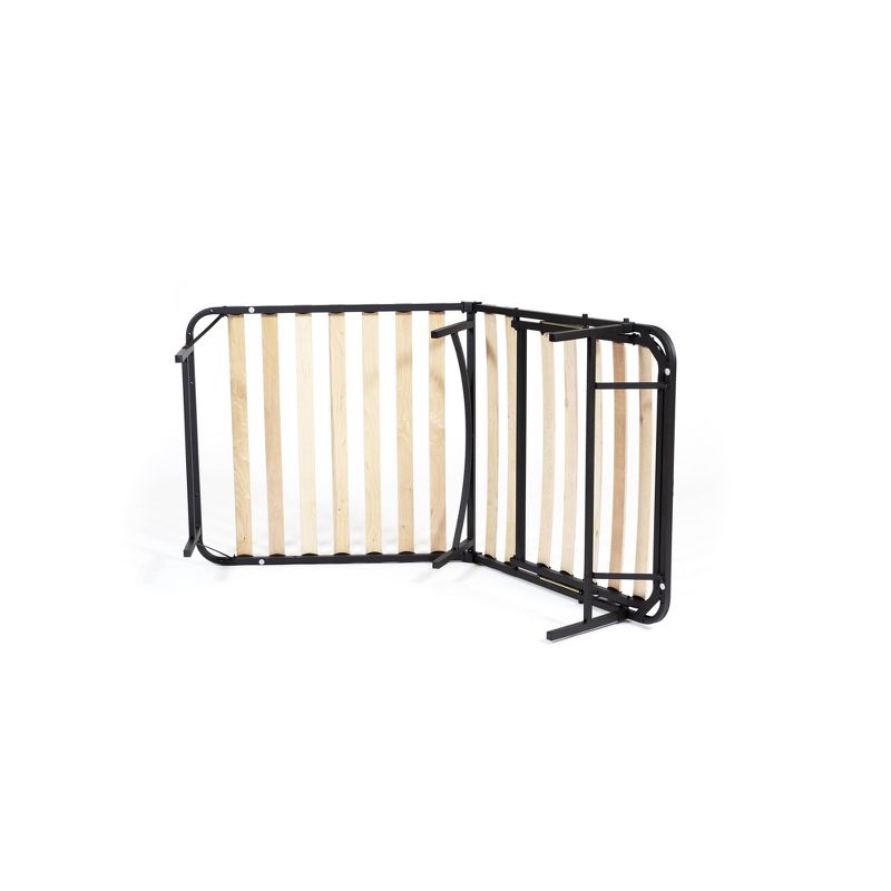 Full Wooden Slat Adjustable Head Only Bed Base Black - PragmaBed