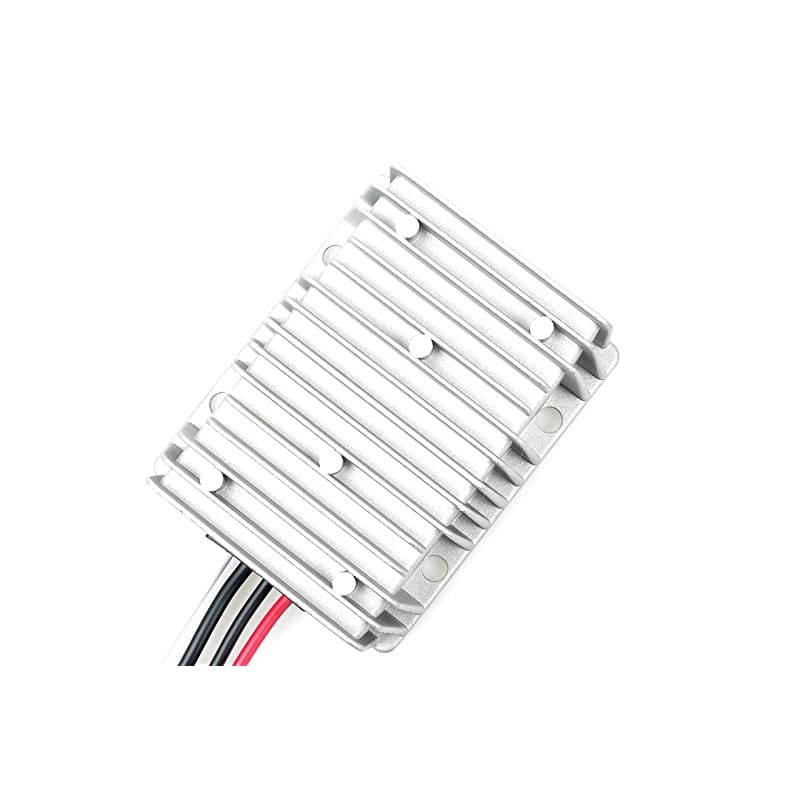 DC 36V 48V (DC 30V - 60V Inputs) Step Down to DC 12V 30A (35A MAX) 360W Truck Car Power Supply Adapter Converter Reducer Regulator for Auto Car Truck Vehicle Boat Solar System etc.