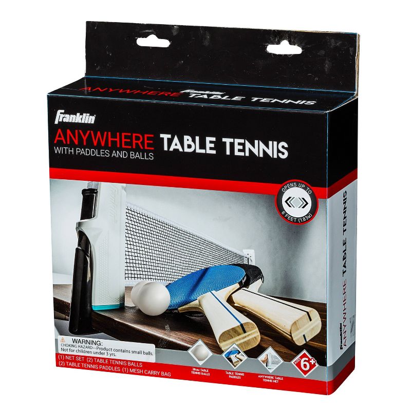 Franklin Sports Anywhere Table Tennis - White/Black