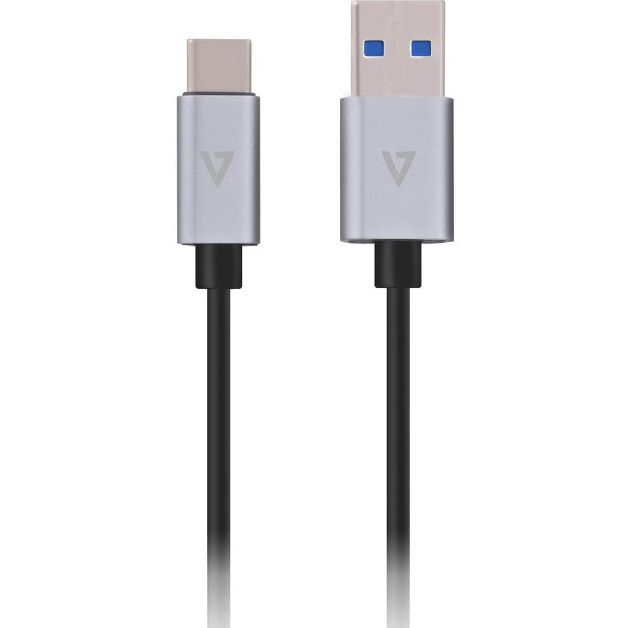 V7 3ft (1m) Classic USB Type C to Type A Cable - Grey