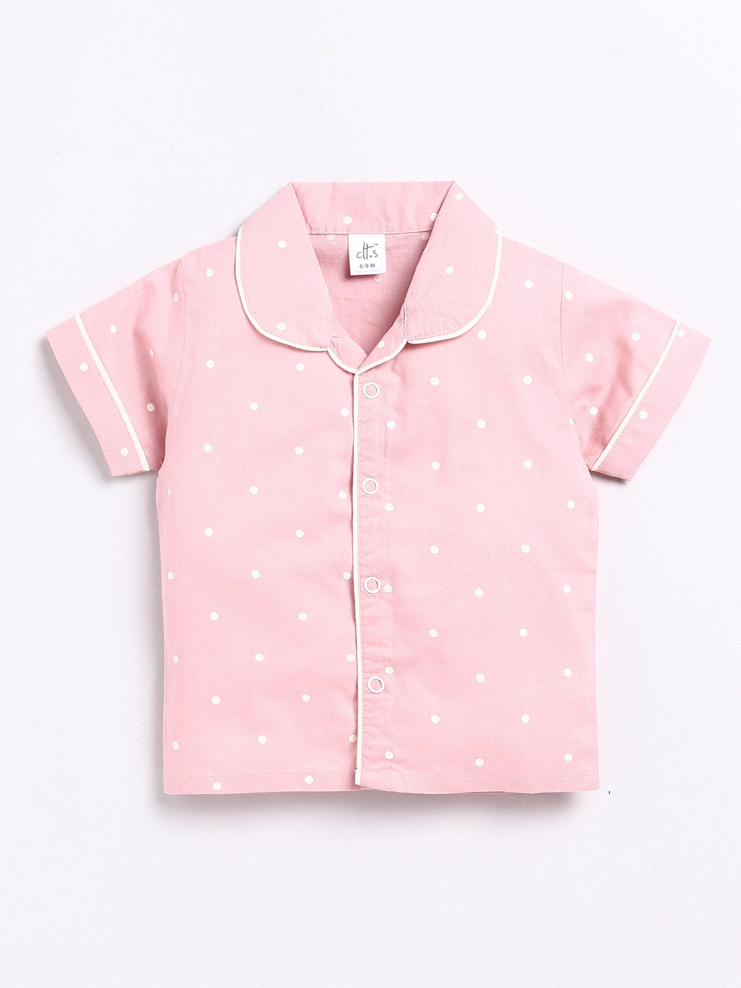 Clt.s Boys Pink Printed Shirt with Pants
