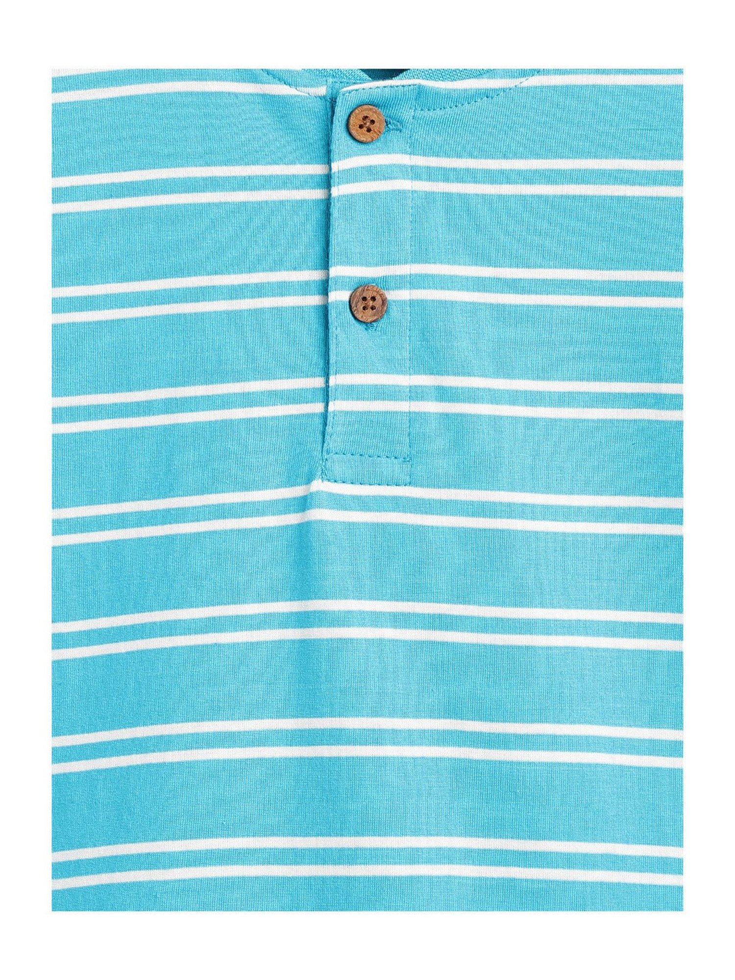 Campana Kids Turquoise Striped T-Shirt