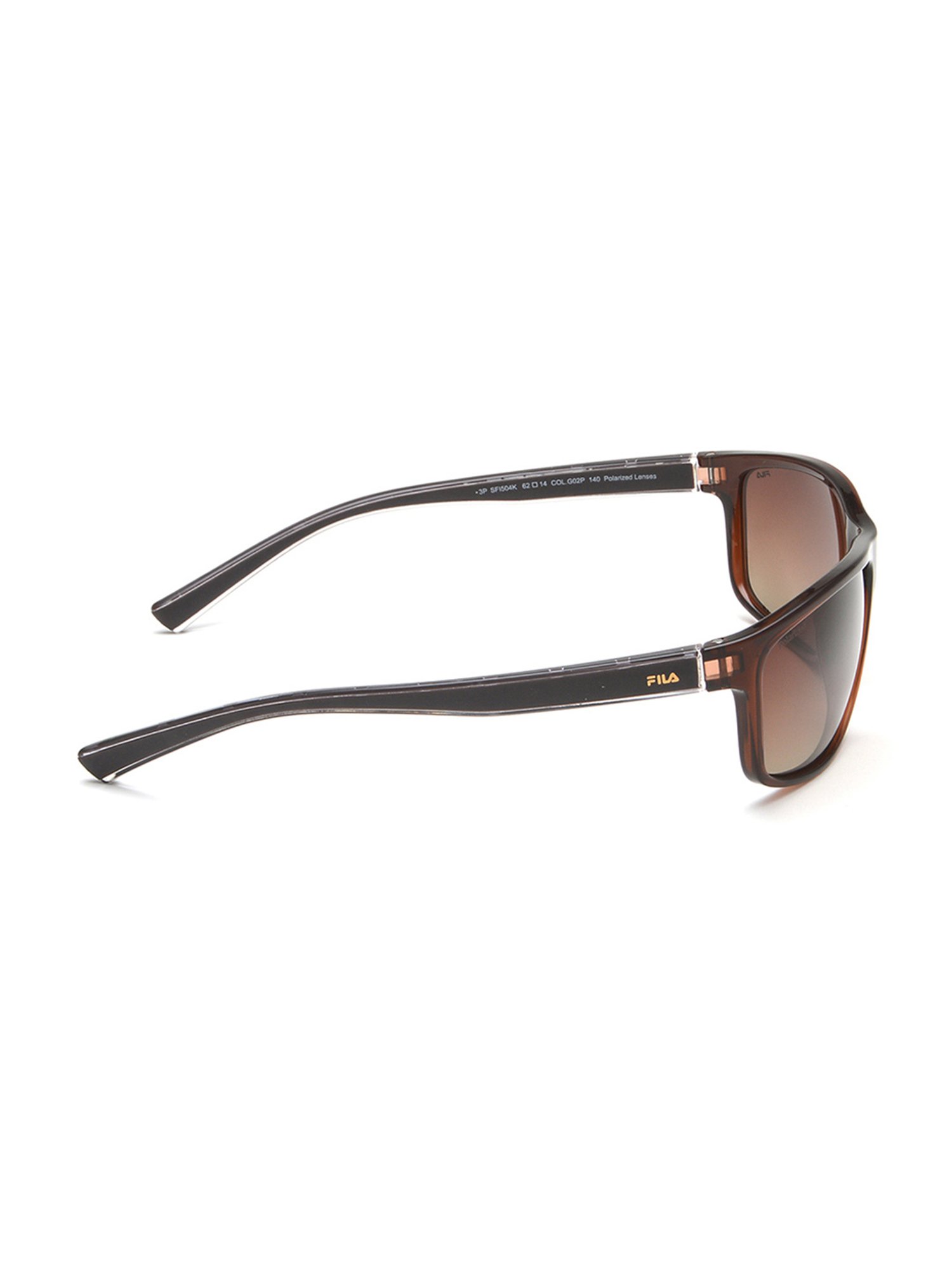 Fila Brown Rectangular UV Protection Unisex Sunglasses