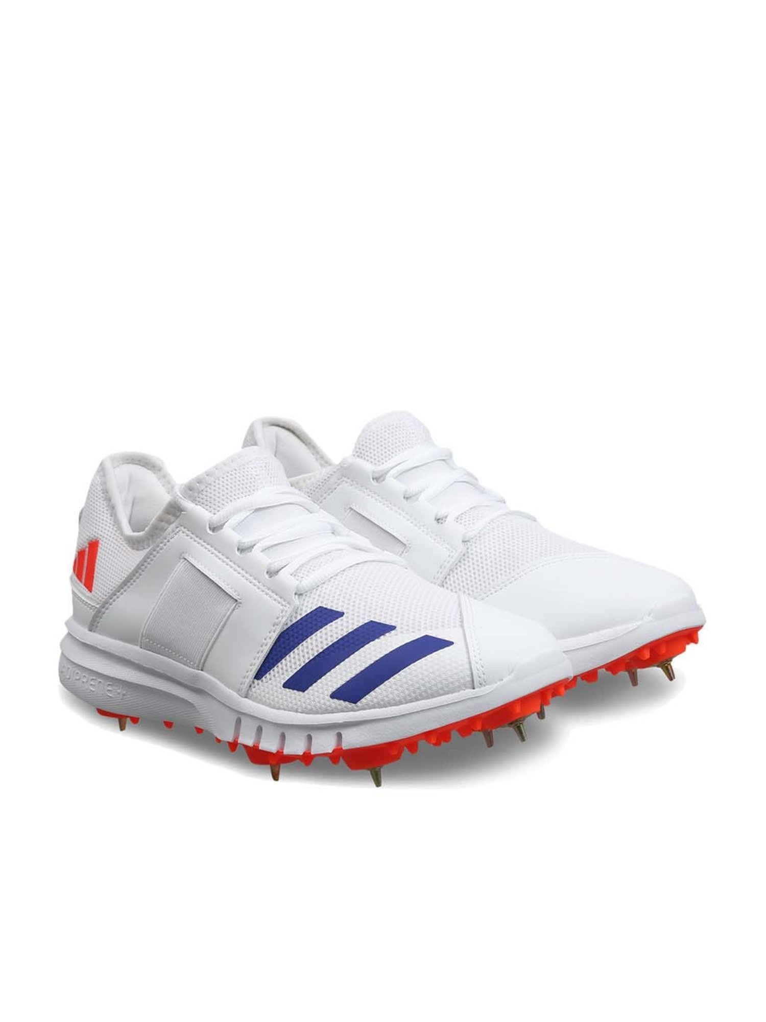 Adidas Men's Howzat Spike 20 White Cricket Shoes