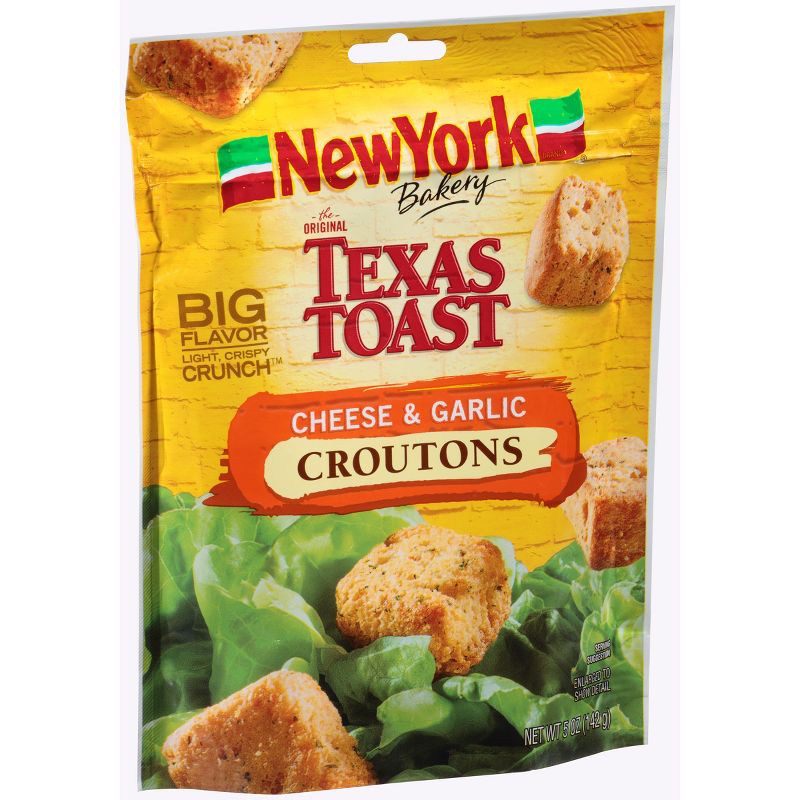 New York Bakery The Original Texas Toast Croutons Cheese & Garlic - 5oz
