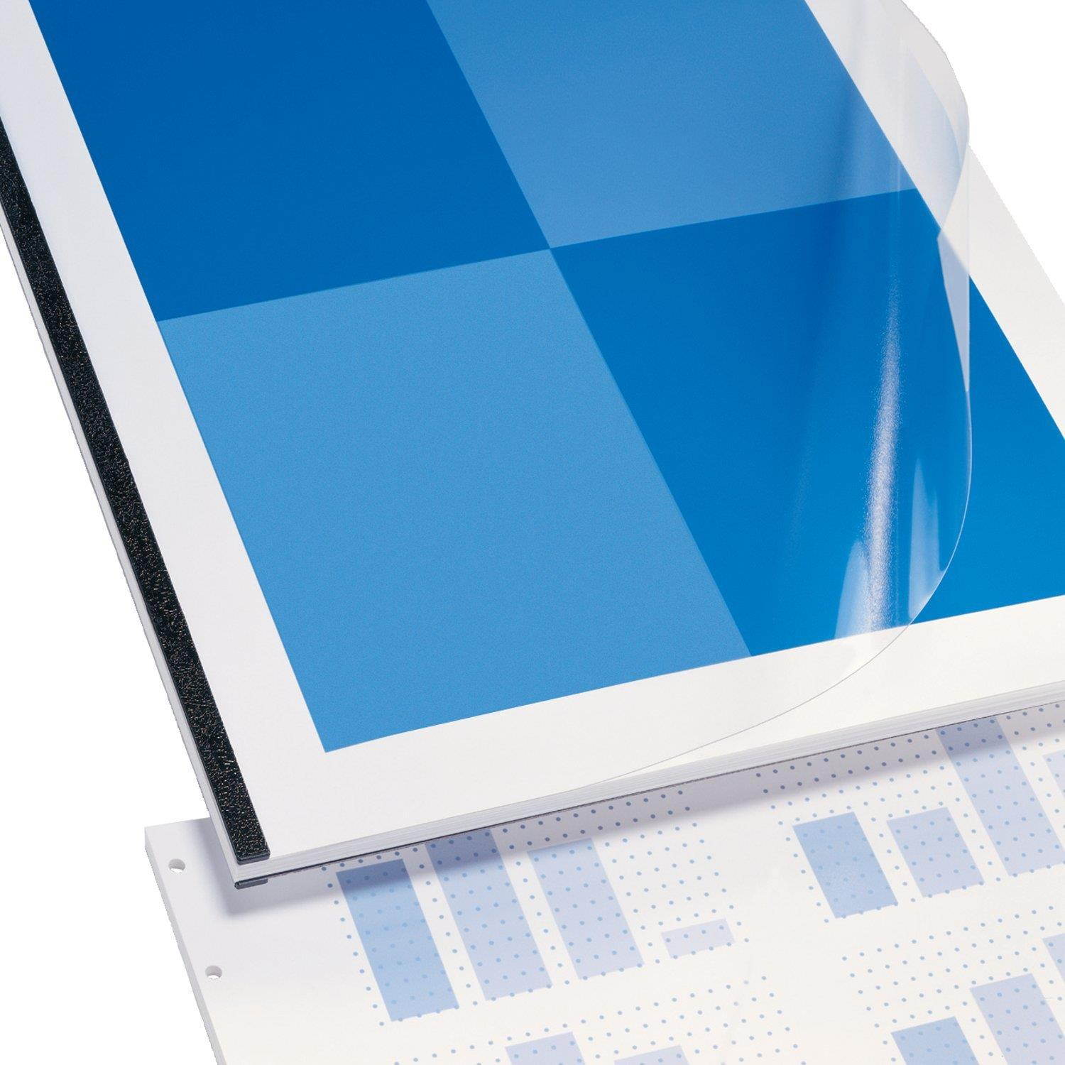 GBC GBC9743070 VeloBind Clear View Economy Presentation Covers, Square Corners, Clear, Economy Weight, 25 Pieces Per Box