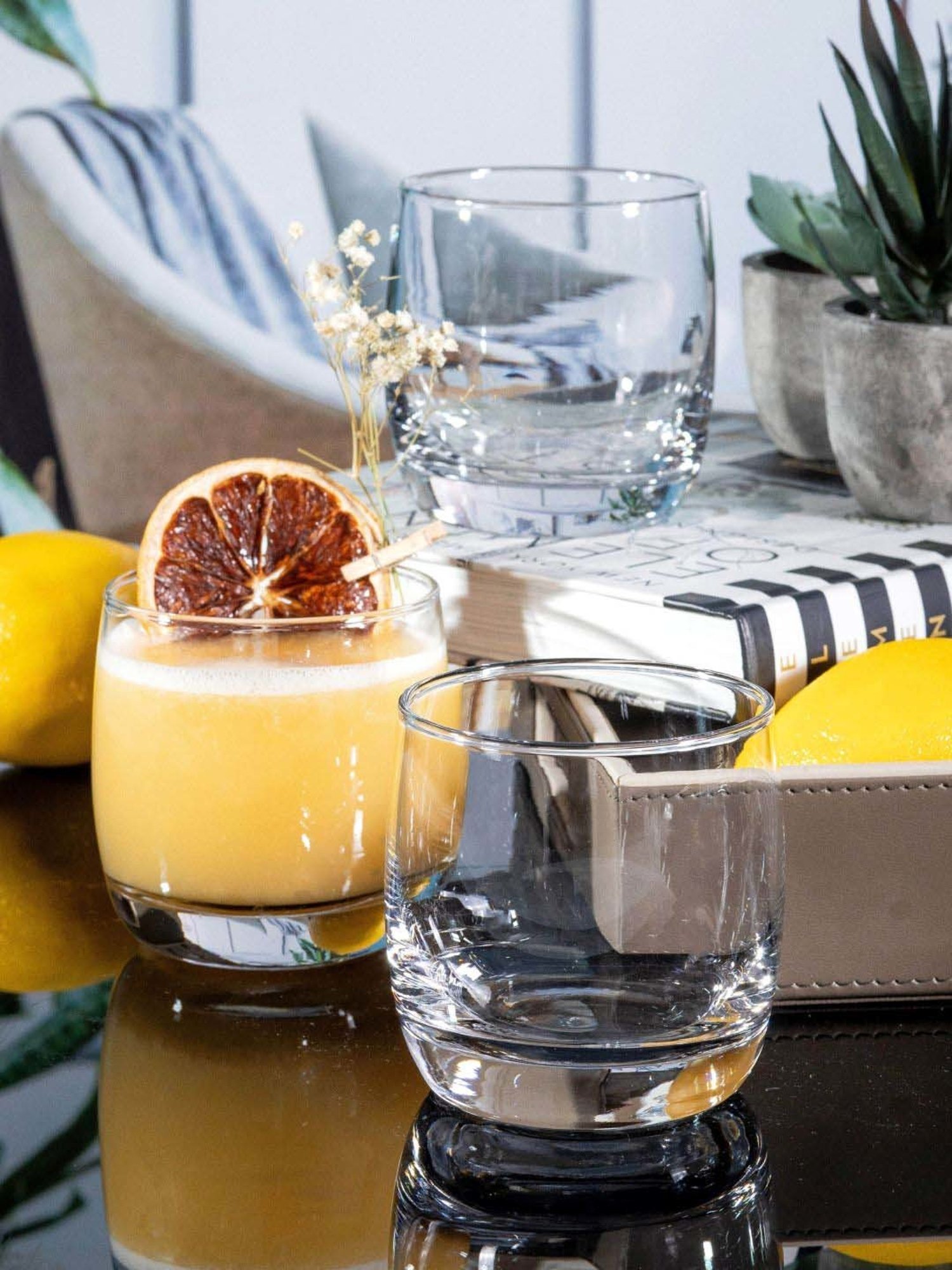 ROXX Valentino Transparent Glass Tumbler (0.32 L) - Set of 12