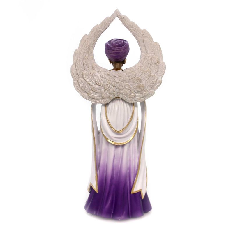 Black Art 10.0" Serenity Angel Purple Prayer Religious Culture  -  Decorative Figurines