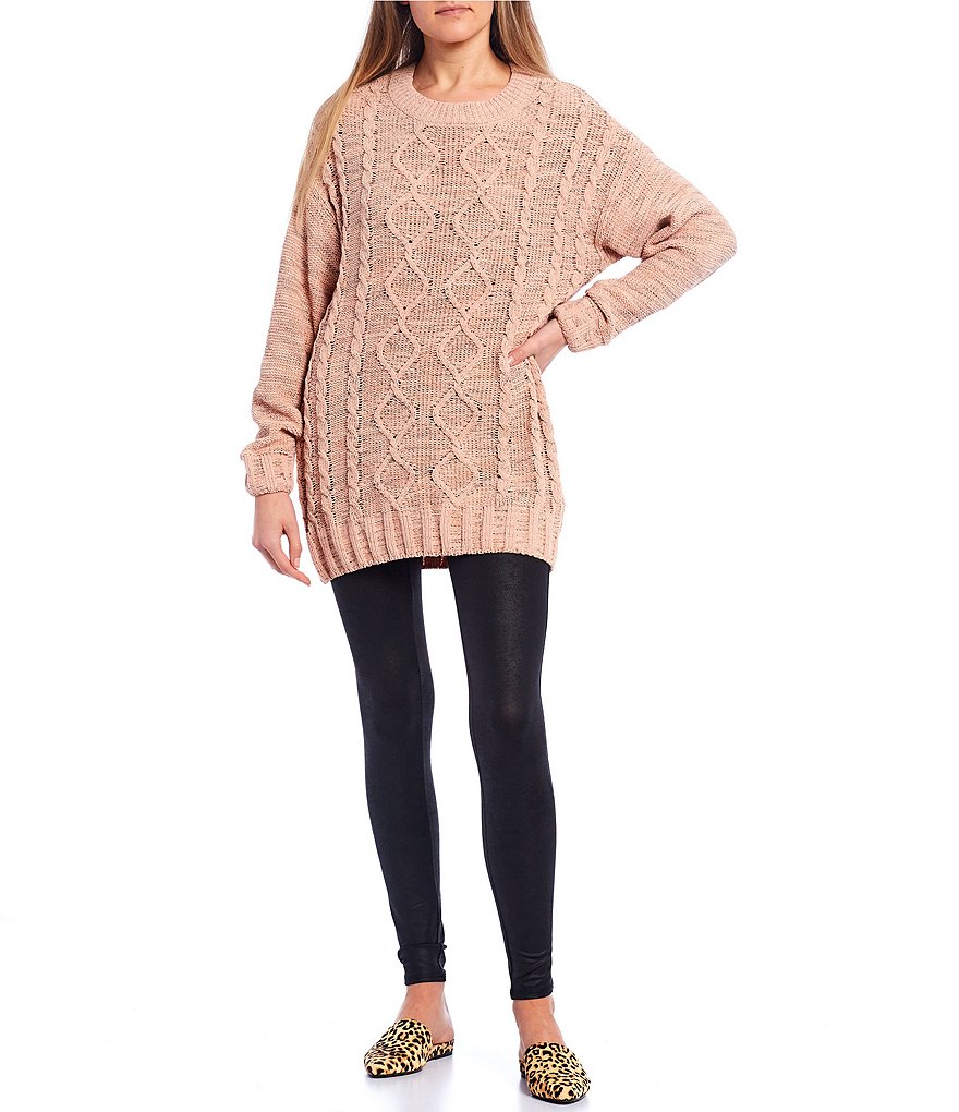 Takara High Waist Coated Knit Leggings