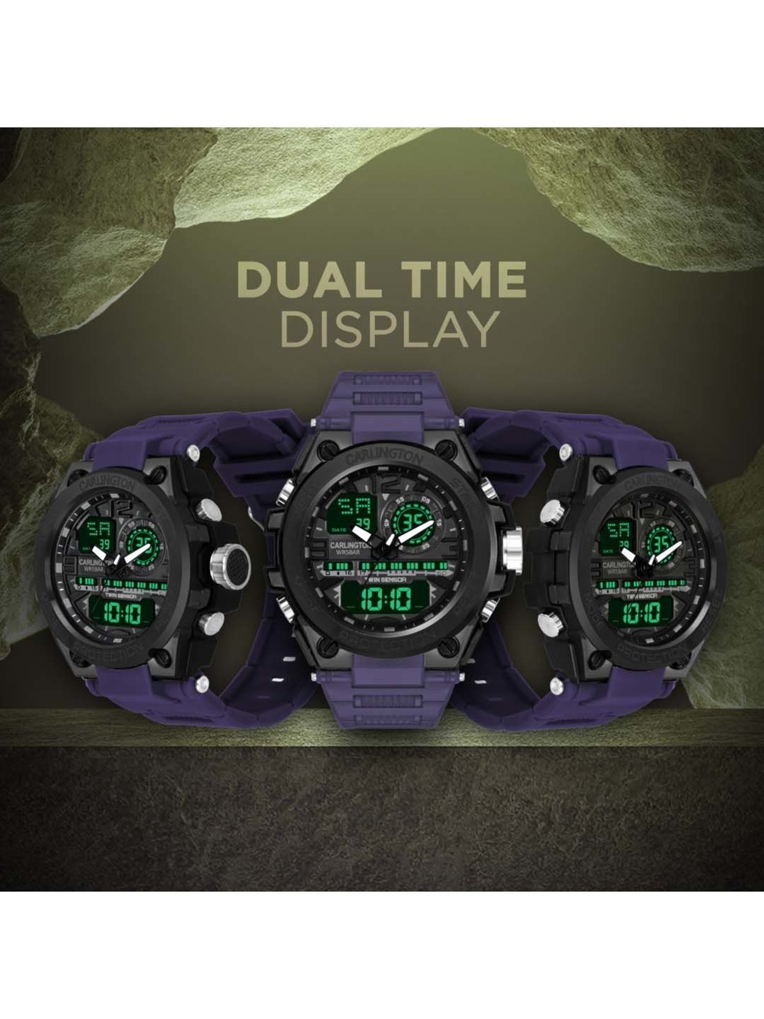 CARLINGTON Endurance 3377 Analog-Digital Watch for Men