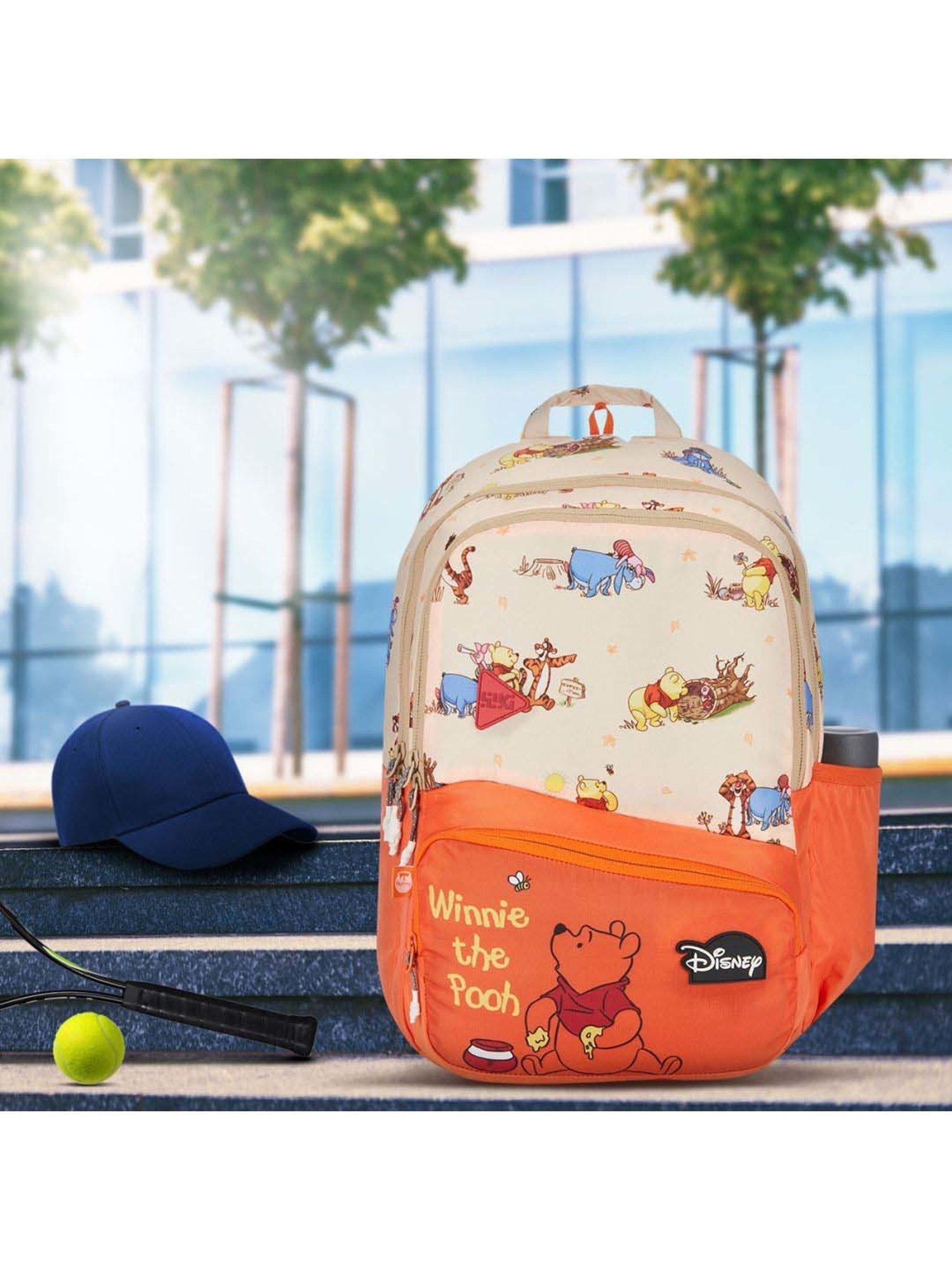 Wiki Wiki Champ_4 24 Ltrs Cream & Orange Medium Backpack