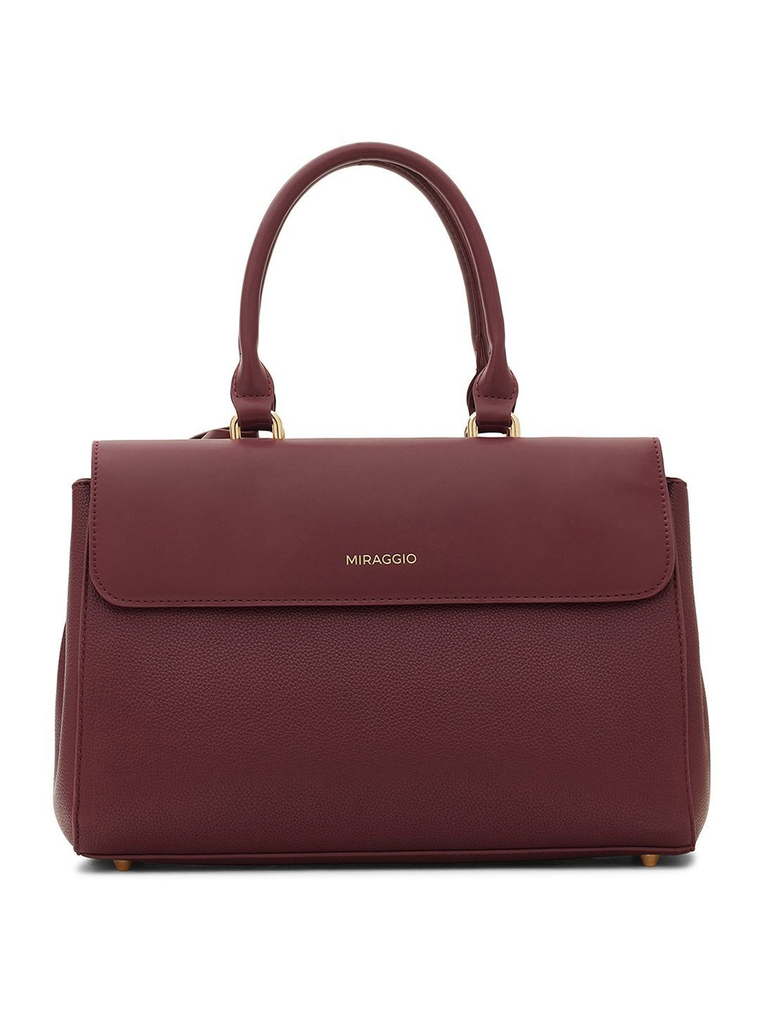 Miraggio Sierra Wine Medium Satchel Handbag