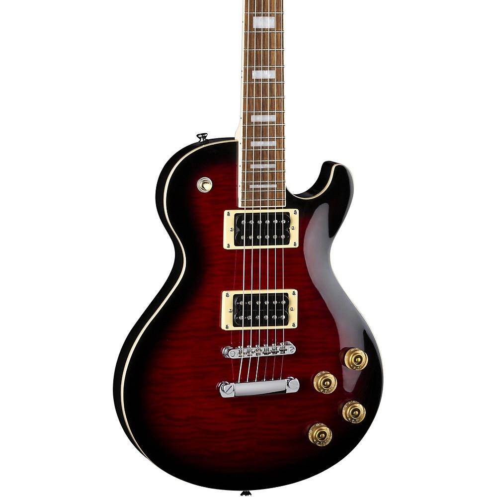 Dean Thoroughbred X Flame Top Electric Guitar Transparent Red