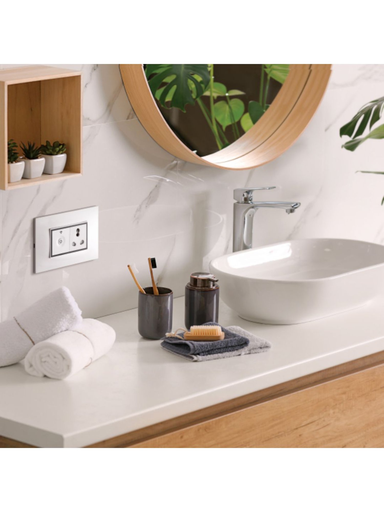 Tata Power EZ Home Wifi Smart Switch 16A 1 Channel,Modular Home Automation Product,Track Power Usage