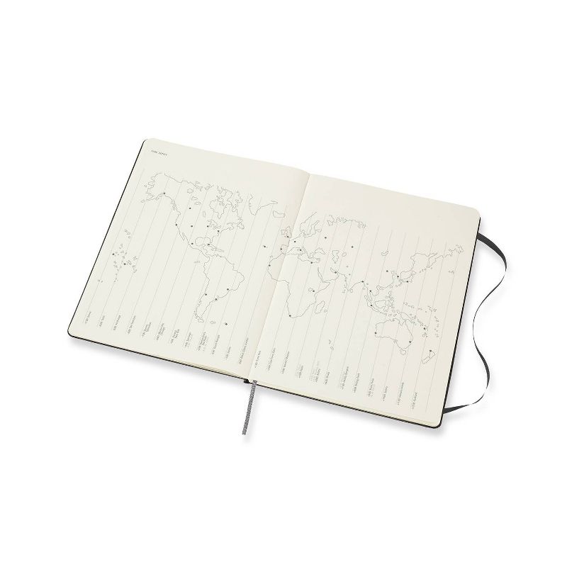 2021-22 Academic 18 Month Planner 7.5" x 9.75" Weekly XL Black - Moleskine