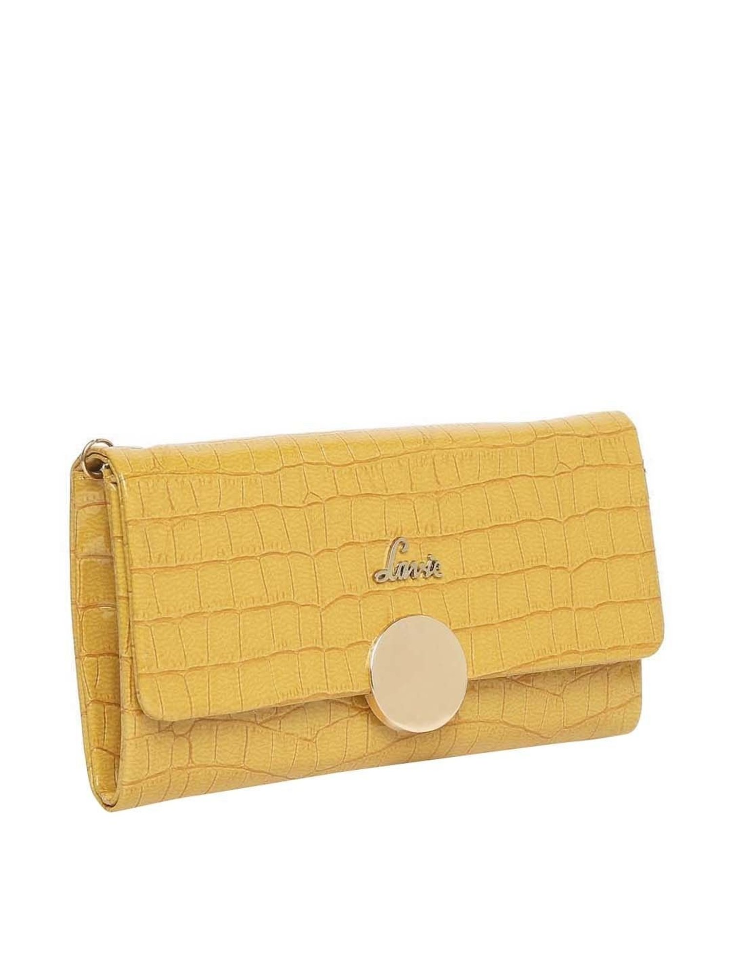 Lavie Ocher Textured Medium Sling Handbag