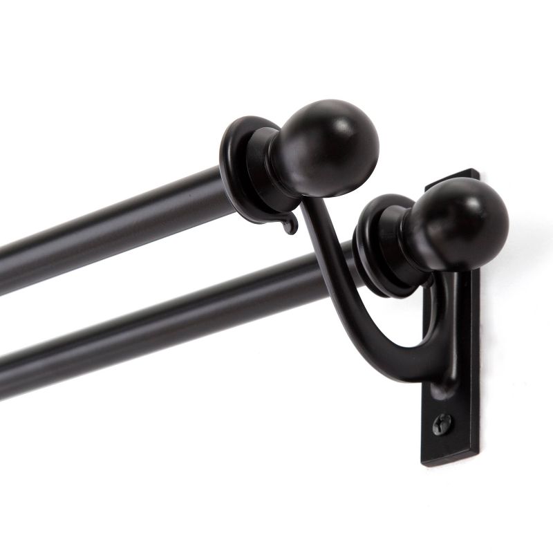 Loft by Umbra 36"-66" Soft Square Curtain Rod Set Oil Rubbed Bronze