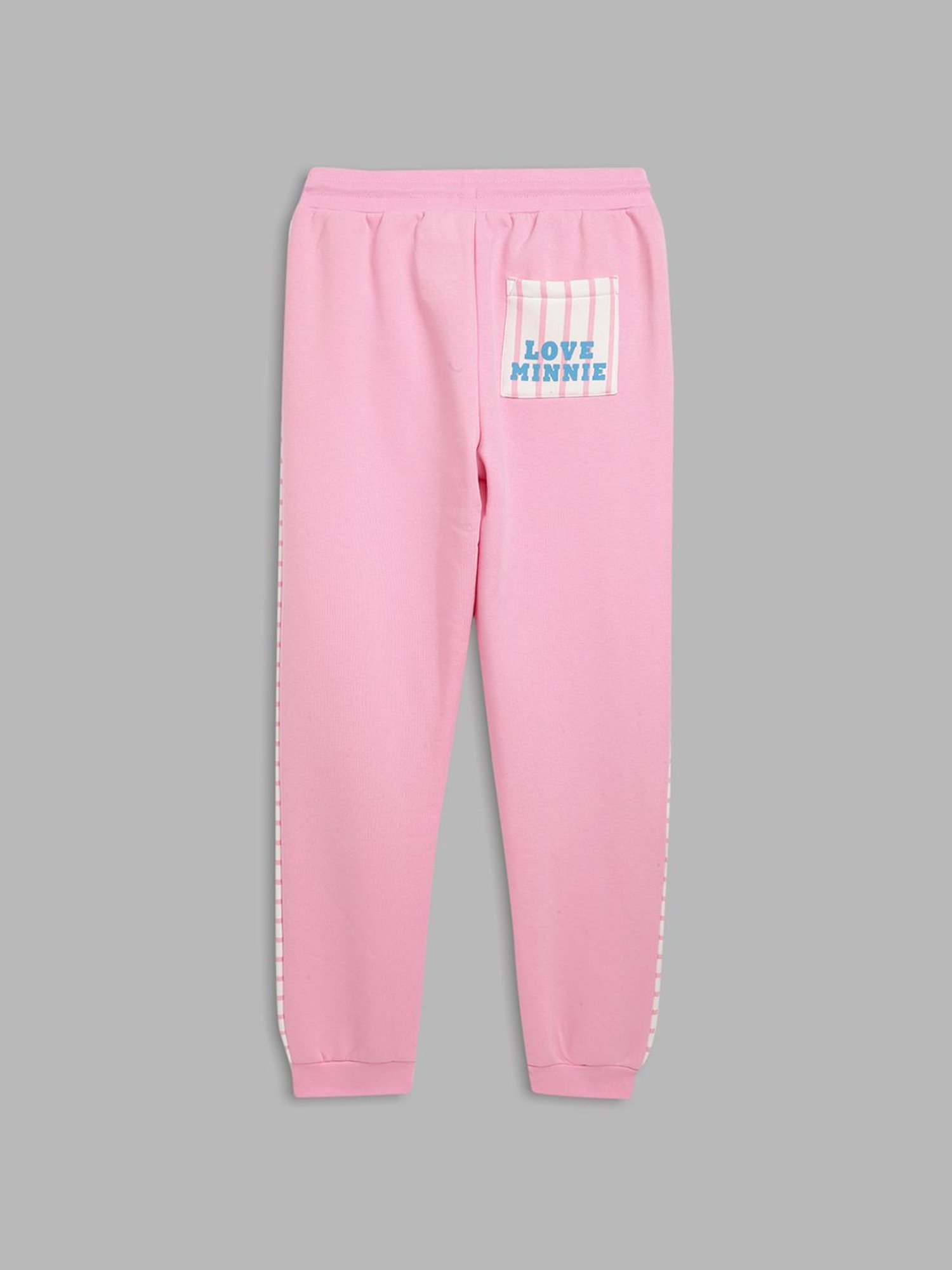 Pantaloons Junior Black Cotton Printed Trackpants