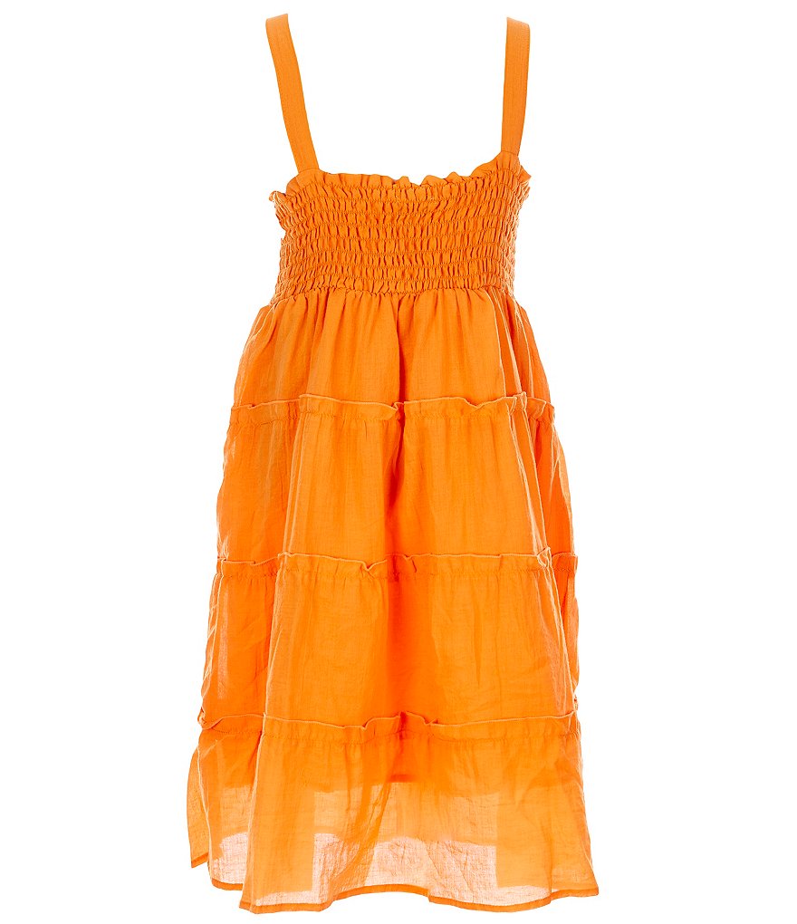 Chelsea & Violet Chelsea & Violet Girls Big Girls 7-16 Smocked Ruffle-Tiered Dress