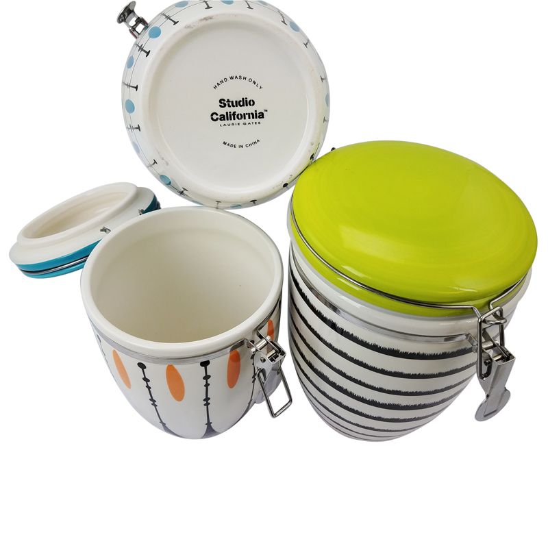 Studio California Luminescent Mix 3 Piece Canister Set