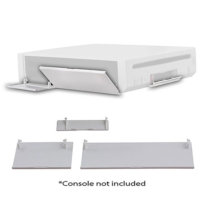 TTX Tech Wii Repair Part (3 Pack) Console Door Covers Compatible with Nintendo Wii, White