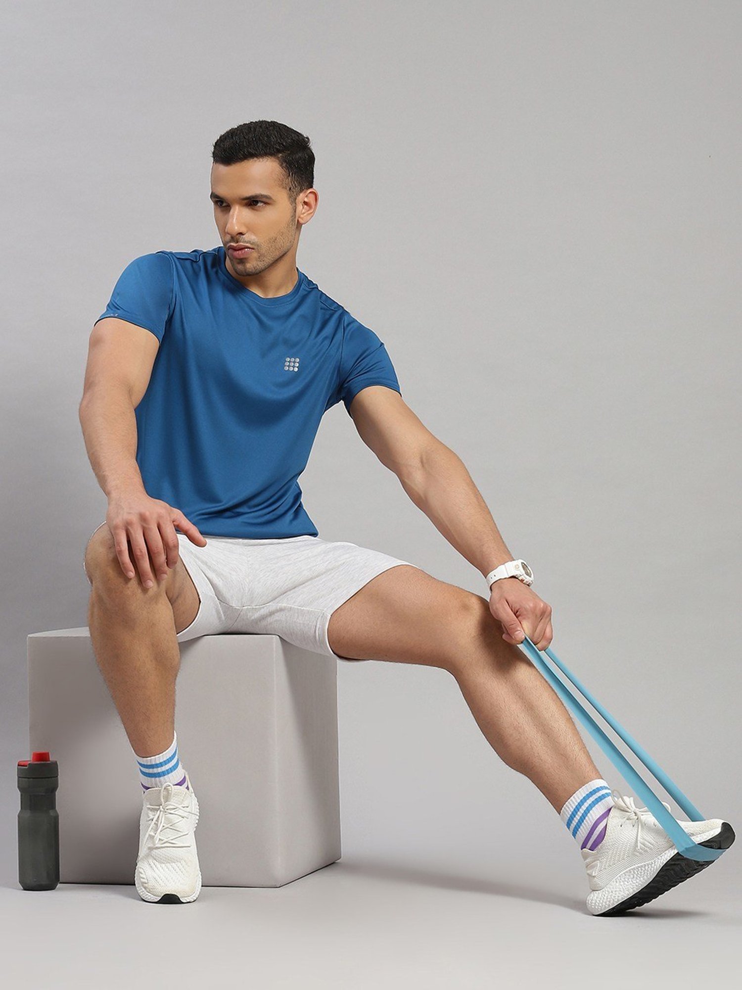 Rock.It Blue Regular Fit T-Shirt