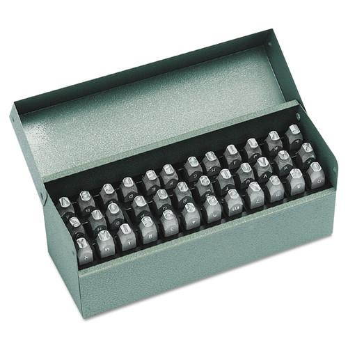 C.H. HANSON 20624 Letter and Number Set,1/8 In. H,Steel