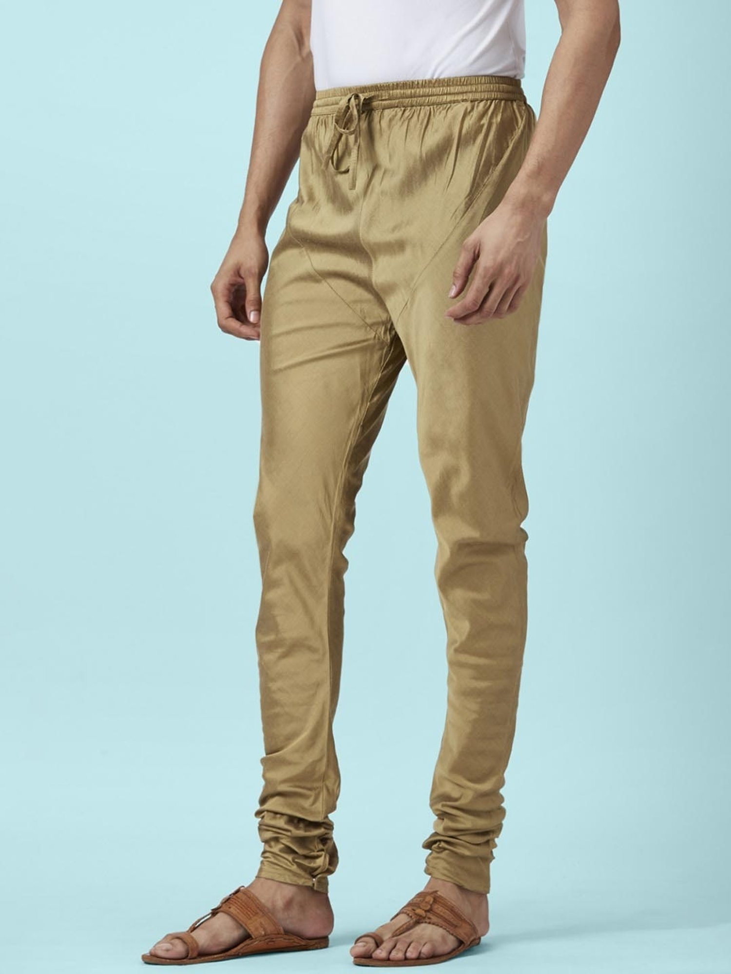 Indus Route by Pantaloons Gold Regular Fit Churidars