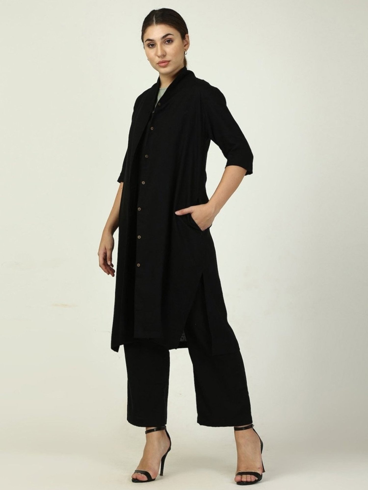 Saltpetre Black Summer Essentials Dakota Long Shirt