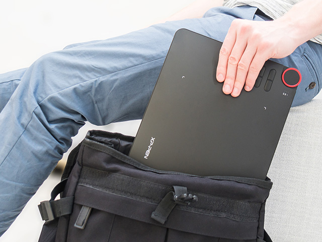 XP-PEN Deco 03 Wireless 2.4G Digital Graphics Drawing Tablet Drawing Pen Tablet with Battery-free Passive Stylus and 6 Shortcut Keys (8192 levels pressure) 10x6 Inch