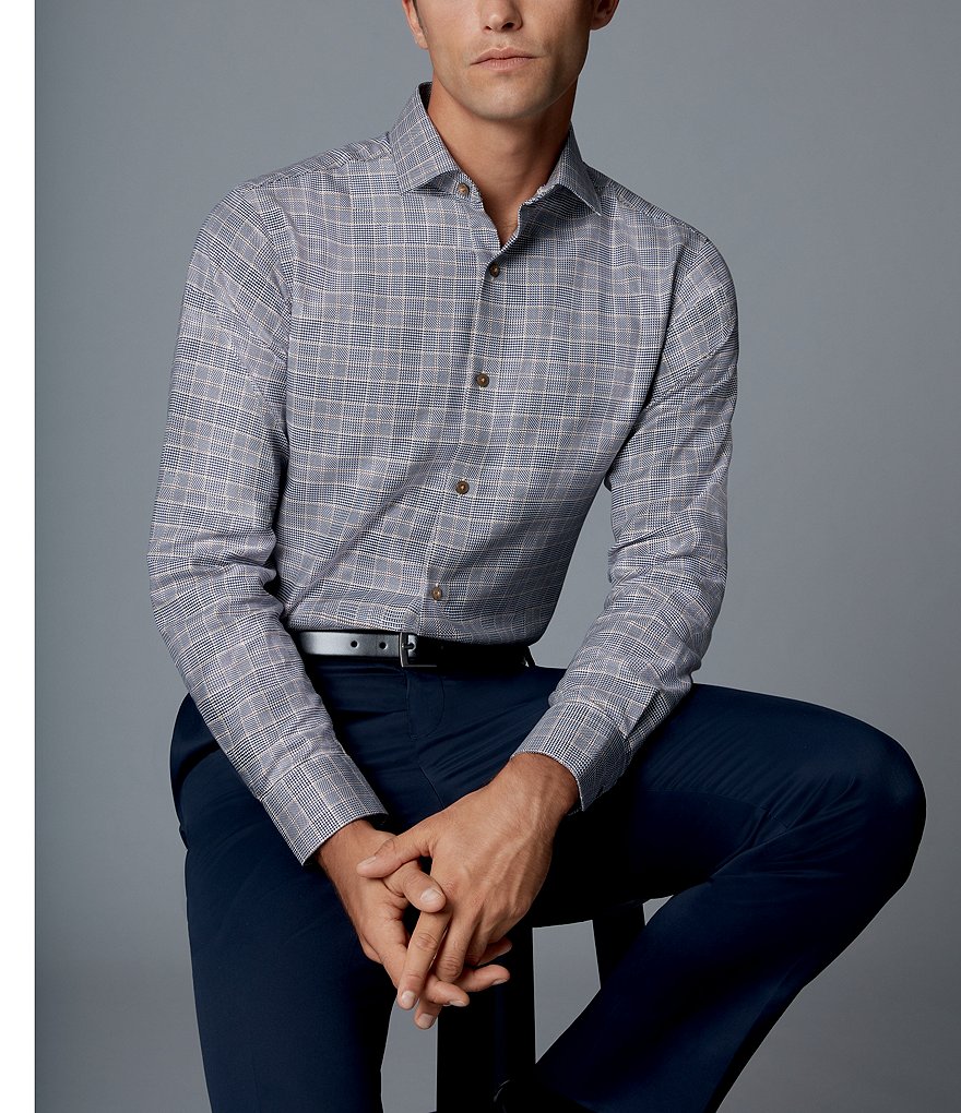 Hart Schaffner Marx Flat-Front Twill Relaxed Fit Chino Suit Separates Dress Pants