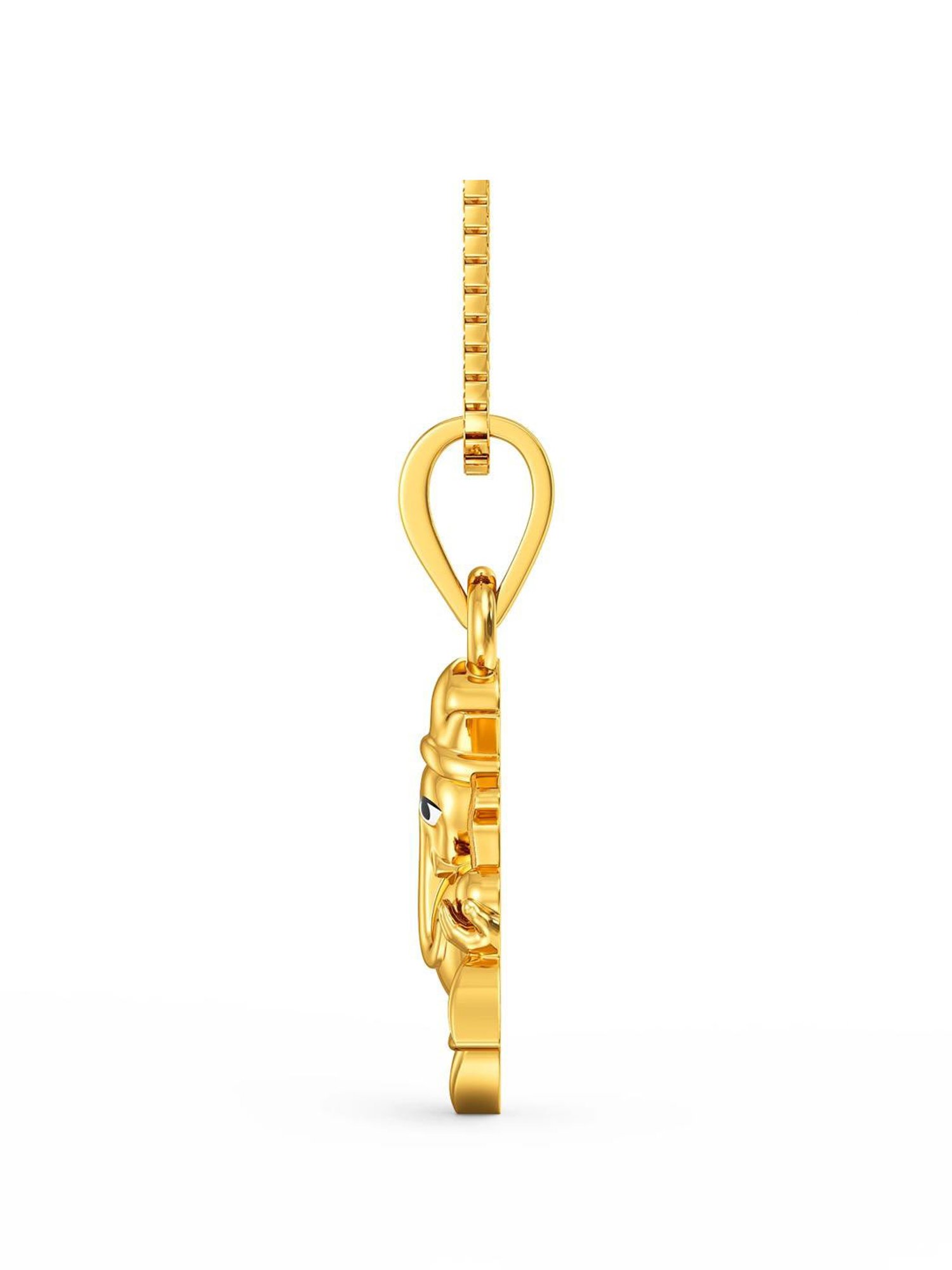 Joyalukkas 22k Gilded Ganesha Gold Pendant