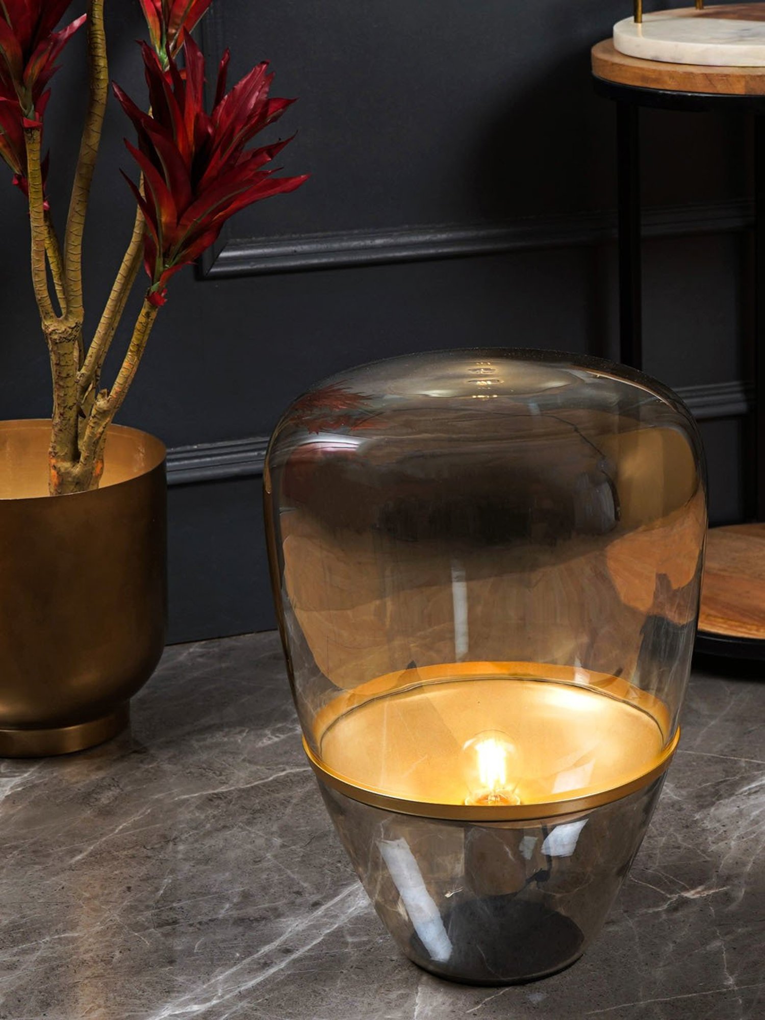 The Artment Transparent Glass Abstract Lamp