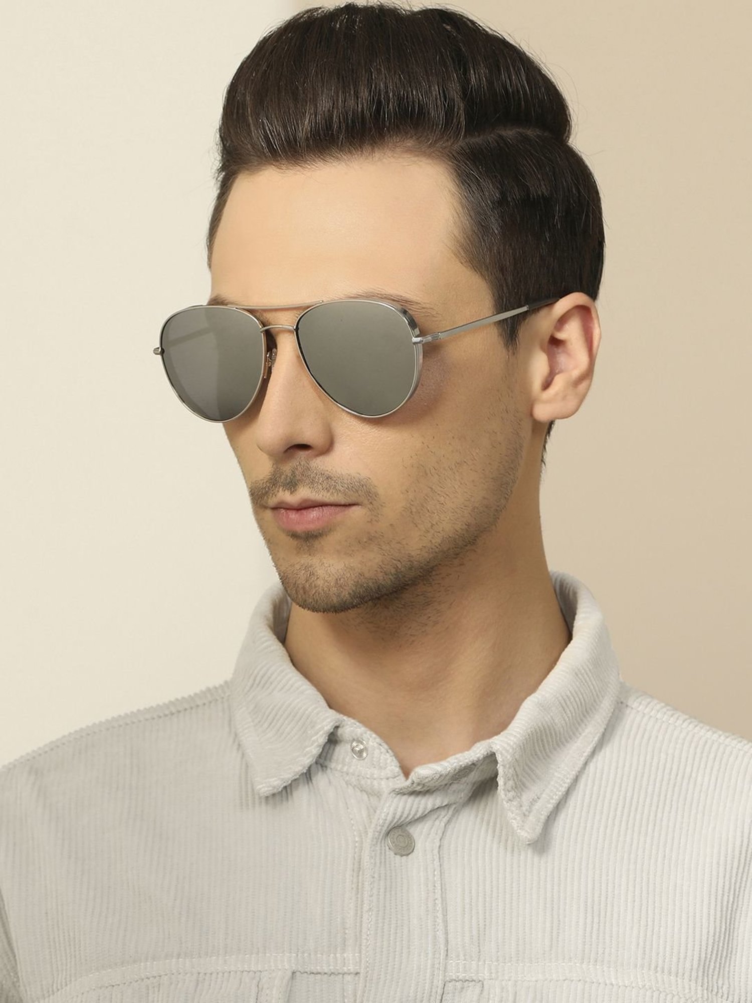 John Jacobs JJ S12971 Grey Polarized Aviator